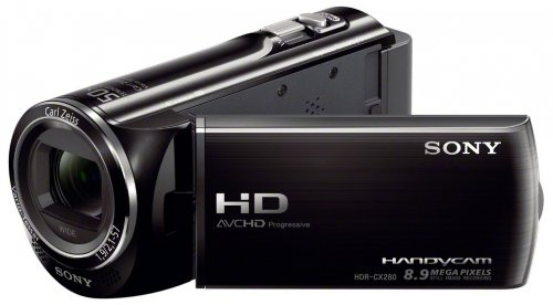 Sony HDR-CX280 Camcorder 8.9MP Exmor R CMOS sensor with 27x Optical Zoom 50x Extended Zoom 2.7-Inch Screen Black (Renewed)