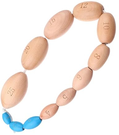 Orchidometer Endocrines Rosary - Wooden Measurement Aid, Smooth Medical Scale Tool, Precision Volume Assessment Device | Pediatrician Hospital Clinic Home Education Laboratory Endocrinologist Use