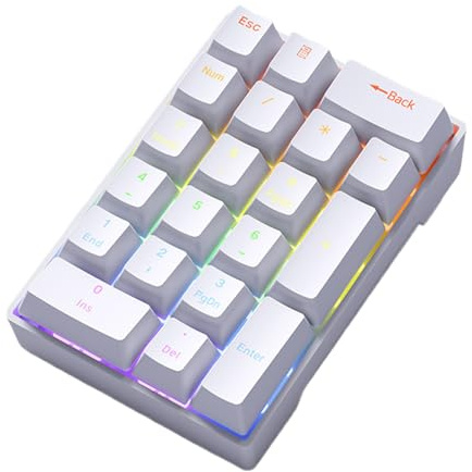Tastierino numerico con cavo, meccanico, multifunzione, plug-in, tastierino numerico per computer portatile, PC, desktop, notebook, contabili, analisti, programmatori, contabili