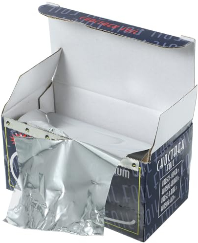 Rollo de Lámina de Aluminio Engrosada para Coloración Capilar | 1 Rollo, Uso en Uñas y Peluquería, Almacenamiento Sencillo, Acelera el Teñido, Aluminio, 48, 03g, para Casa