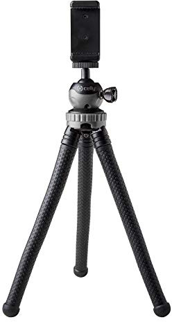 Celly Click Flextri treppiede Smartphone/Action camera 3 gamba/gambe Nero