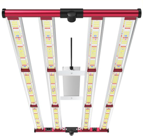AGLEX 420W Led Grow Lights, Full Spectrum Grow Light with UV IR, Daisy Chain Plant Bar Style Grow Light Foldable & Dimmable for Indoor Growing Commercial Hydroponic Growing Lamp 4x5ft Core Coverage