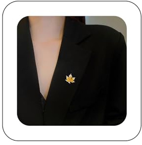 Inilbran Gold Ahornblatt Brosche Pin Vintage Strass Blatt Brosche Anstecknadel Kleidung Hut Tasche Zubehör Schmuck Für Frauen