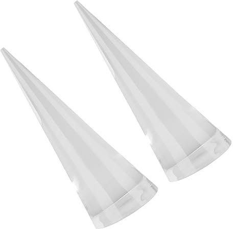 PACKOVE 2stücke Ringständer Kegelförmiger Ringhalter Schmuck Ringhalter Transparent