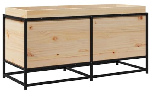 vidaXL Fioriera da Giardino 100x40x50 cm in Legno Massello di Pino, fioriera, fioriera da Esterno, fioriera a trogolo, fioriera in Legno