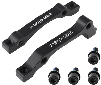 EMSea 2X Adaptateur de Montage d'étrier de Frein à Disque pour Fourche Avant Et Arrière pour Freins à Disque Mécaniques Et Hydrauliques de 160 Mm