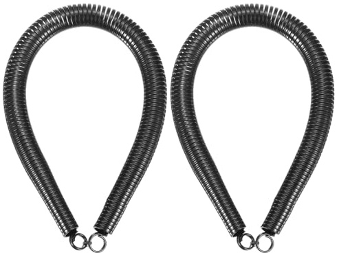 sourcing map 2 piegatubi a molla in PVC, diametro esterno 17,1 mm, lunghezza 380 mm, molla piegatubi per tubi in casa idroelettrica, nero