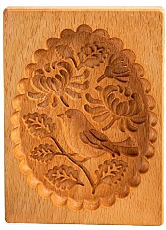 Stampo per biscotti in legno da cucina, stampo 3D per torte in rilievo, utensili per la decorazione e la cottura, per la stampa di biscotti (Colore B)