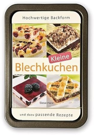 Kleine Blechkuchen-Set: Buch und passende Backform
