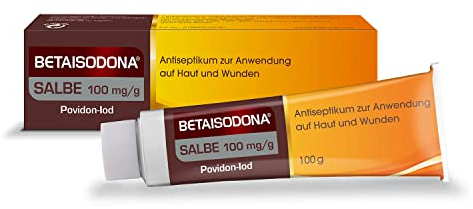 Betaisodona® Salbe 100 g – Antiseptische Wundsalbe mit Povidon-Iod – gegen 99,9% der Keime, sanft & hautverträglich – auch für Kinder ab 1 Jahr – ohne Brennen, ideal für die Hausapotheke