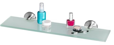 bremermann Bad-Serie Piazza - Glasablage, Badregal Glasregal ideal f�r Bad und Dusche, Badablage aus Glas und Edelstahl, matt