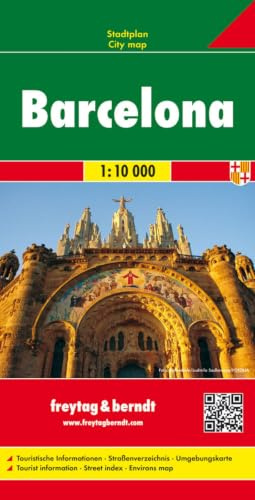 freytag & berndt Stadtplan Barcelona 1:10.000: Touristische Informationen, Straßenverzeichnis, Umgebungskarte