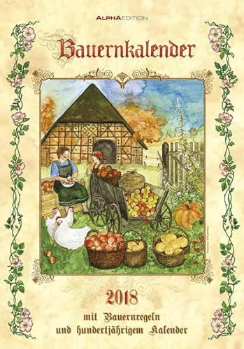 Herlitz 50011124 Bildkalender Bauernkalender 2018: Mit Bauernregeln und 100-jährigem Kalender