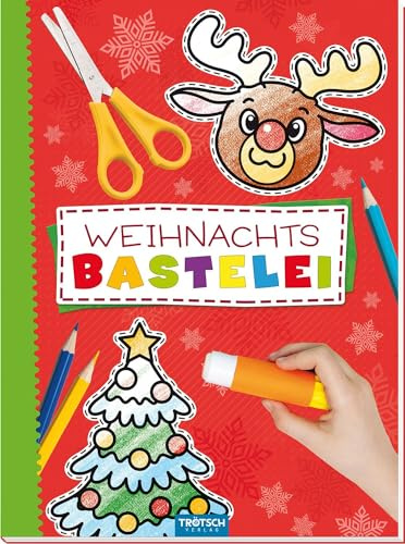 Trötsch Bastelbuch mit Bastelbögen Weihnachtsbastelei: Bastelheft Beschäftigungsbuch