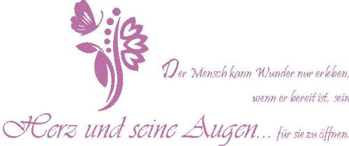 INDIGOS 4051719354348 Wandtattoo, Vinyl, flieder, 60 x 10 x 10 cm