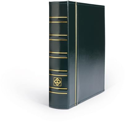 Leuchtturm 335950 Münzalbum Optima Classic - Hochwertiger Ringbinder zum Münzen sammeln und selber Gestalten - grün