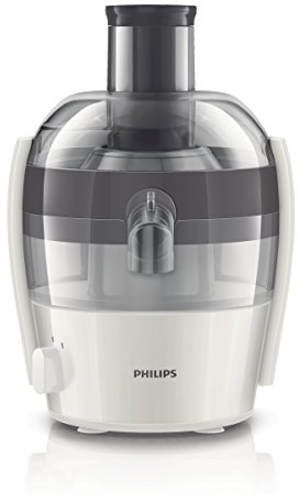 Philips HR1832/30 Viva Collection Centrifuga per Frutta e Verdura dal Design Compatto, con QuickClean Pulisci Facile, Nero