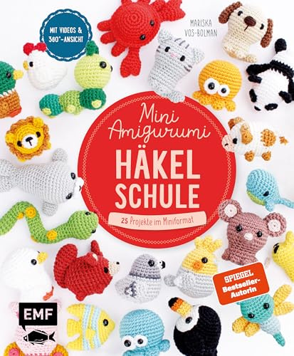 Die Mini-Amigurumi-Häkelschule: Tiere häkeln made easy – 25 Projekte im Miniformat von @diyfluffies | Alle Grundlagen mit Videos und jede Figur mit 360-Grad-Ansicht und Schrittbildern