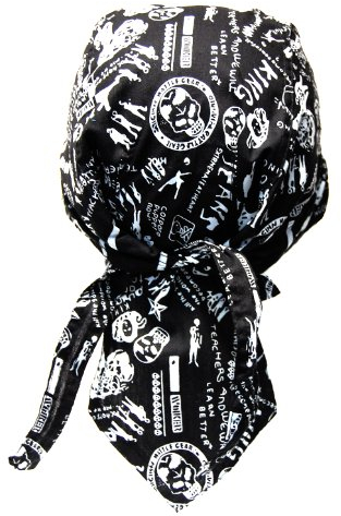 Casquette bandana Rocker & Biker (noir et blanc), multicolore, Taille unique