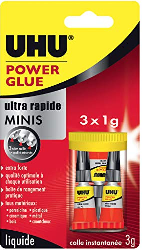 UHU Booster, transparent Flüssigkeit mit Box. 3 x 1 g durchsichtig