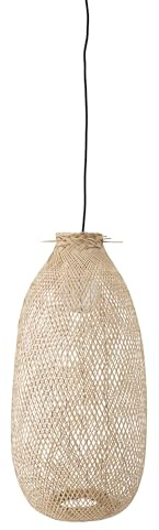 Bloomingville Hängeleuchte aus Bambus in der Farbe Natur, Maße: 25cm x 25cm x 65cm, 906001