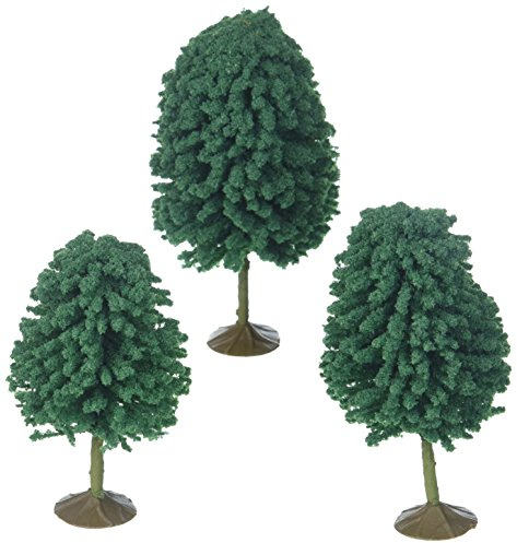 Bachmann Trains - SCENE SCAPES - 3- 4 DECIDUOUS TREES (3 per box) - HO Scale