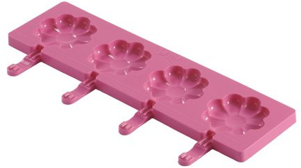 Silikomart 195359 Cake Pops Lutscherform Blume, inkl. 30 Stiele