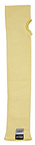 Juba - Manguito sin costuras anticorte fibra 56cm amarillo