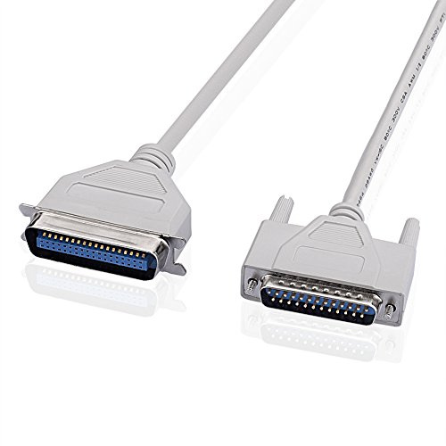 SIENOC LPT Paralleldrucker 25 Pin DB-25 Stecker auf CN36 36-polig | IEEE1284 Kabel (2.7m)