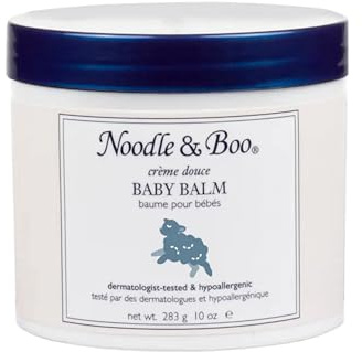 Noodle & Boo Baby Balm for Face and Body, Hypoallergenic and Natural Baby Skin Care with Organic Calendula for Sensitive Skin, Pediatrician and Dermatologist-Tested, 10 Oz