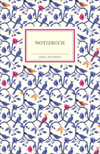 Notizbuch Insel-Bücherei »Ranken indigo«: Hardcover, B6, Blanko, 96 Seiten | Ein schönes, hochwertiges Geschenk für Bibliophile & Design-Fans