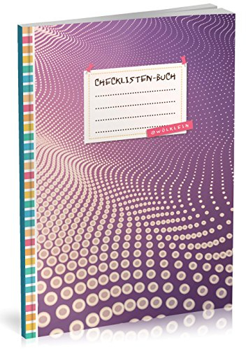 Checklisten-Buch: To Do Listen Planer | Ca. A5 Softcover | 70+ Seiten mit Titel, Datum & Register | Perfekt für Aufgaben zum Abhaken, Bucket Listen, Reiseplaner uvm. | Motiv „Geometrisch“