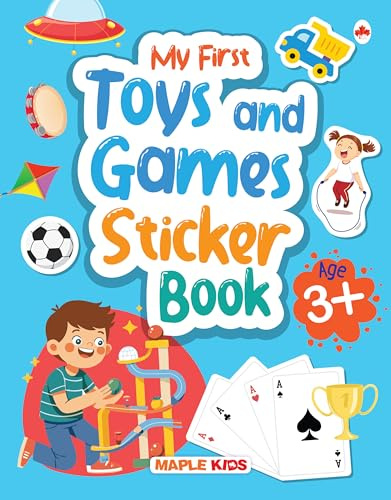 My First Sticker Book - Toys and Games - Activity Book for Kids - Stickers for Children - Age 3+ Years