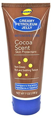 ROYAL Vitamin E Creamy Cocoa scent Petroleum Jelly Skin 7 Oz.