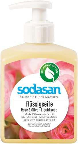 Sodasan Flaschen Seife Rose & Olive, 300ml