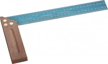Triuso Tischlerwinkel 300 mm beidseitige Maßangabe 42 mm breit Schreinerwinkel Anschlagwinkel