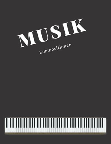 Notenheft - Musik Kompositionen: ca. A4, Notenblätter und karierte Blätter für Kompositionen und Texte für Musiker, Songwriter, Komponisten