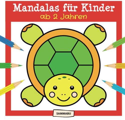 Mandalas für Kinder ab 2 Jahren: Mandala-Malbuch mit einfachen Motiven und extradicken Linien