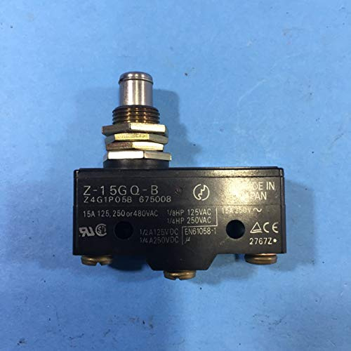Z-15GQ-B | 382396 | OMRON BASIC SWITCH, SNAP ACTION, PANEL MOUNT, PLUNGER, SPDT, 15A