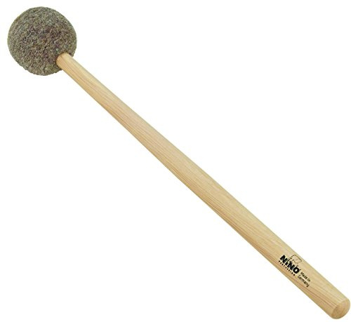 NINO Percussion - Hand Percussion Mallet 10 (25,40 cm) Natur Fell Medium Hart (NINO970)