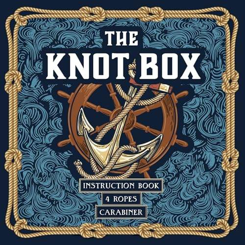 The Knot Box: Instruction Book, 4 Ropes, Carabiner
