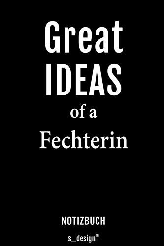 Notizbuch für Fechter / Fechterin: Originelle Geschenk-Idee [120 Seiten liniertes blanko Papier]