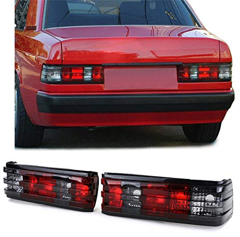Rot Schwarze Rückleuchten Kristall für Mercedes 190 W201 1982-1993
