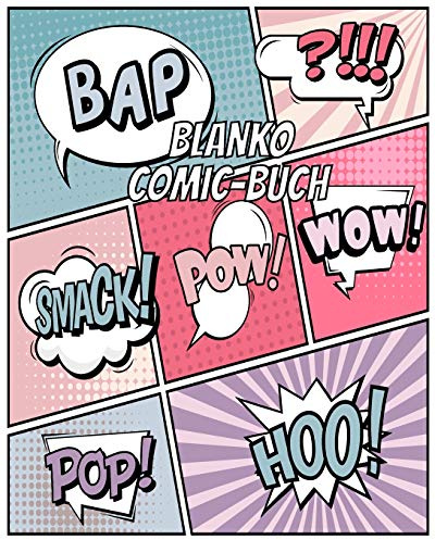 Blanko Comic Buch: Leeres Comicbuch zum selber zeichnen von Manga und Cartoons | Das perfekte Geschenk für Kinder