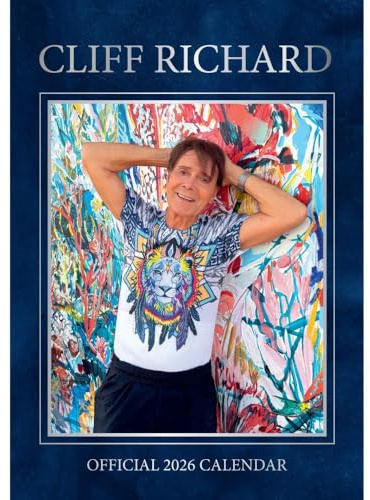 2026 CALENDAR CLIFF RICHARD MONTH TO VIEW A3 WALL CALENDAR OFFICIAL PRODUCT
