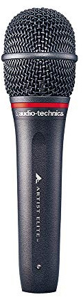Audio-Technica AE6100 Mikrofon (Etape/Performance, -55 dB, 60-15000 Hz, Kabel, XLR-3, 48 x 177 mm) Schwarz, Grau, Rot