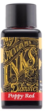 Diamine Poppy Red Tintenglas 30ml