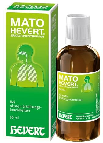 Mato Hevert Erkältungstropfen bei akuten Erkältungskrankheiten, 50 ml Lösung