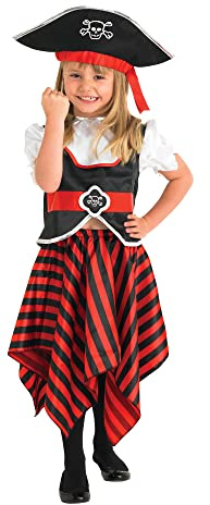 Rubie's Officiell, småbarnsdräkt, lumpig pirat, flerfärgad, 3–4 år, 883620S.