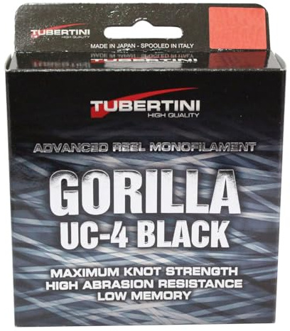 Tubertini UC 4 Lenza “Gorilla” 350 m – Monofilo per pesca alla trota, 0.16mm / 3.40kg Tragkraft